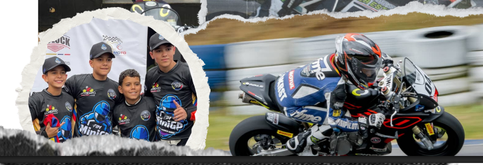 Piloto y equipo en el circuito