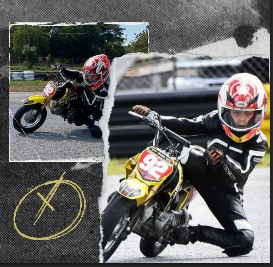 Xavier y su motocicleta